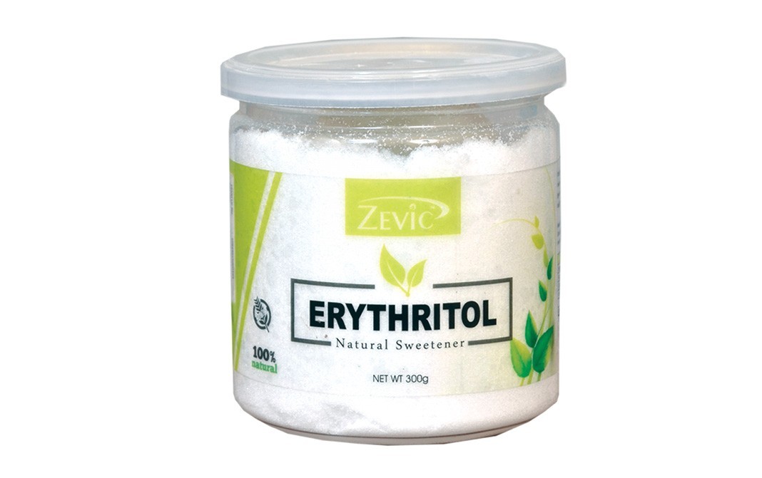 Zevic Erythritol Natural Sweetner   Plastic Jar  300 grams